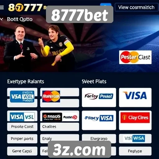 Comparativo dos métodos de pagamento no 8777bet